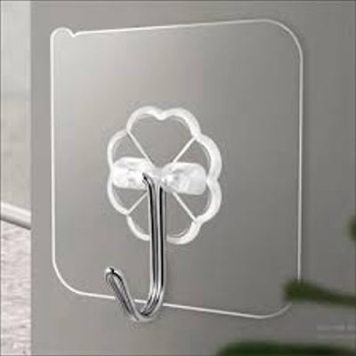 Picture of 10pcs Set Transparent Hook Strong Seamless Stickers Wall Hook Kitchen Accessories Storage Rack Waterproof Hanger