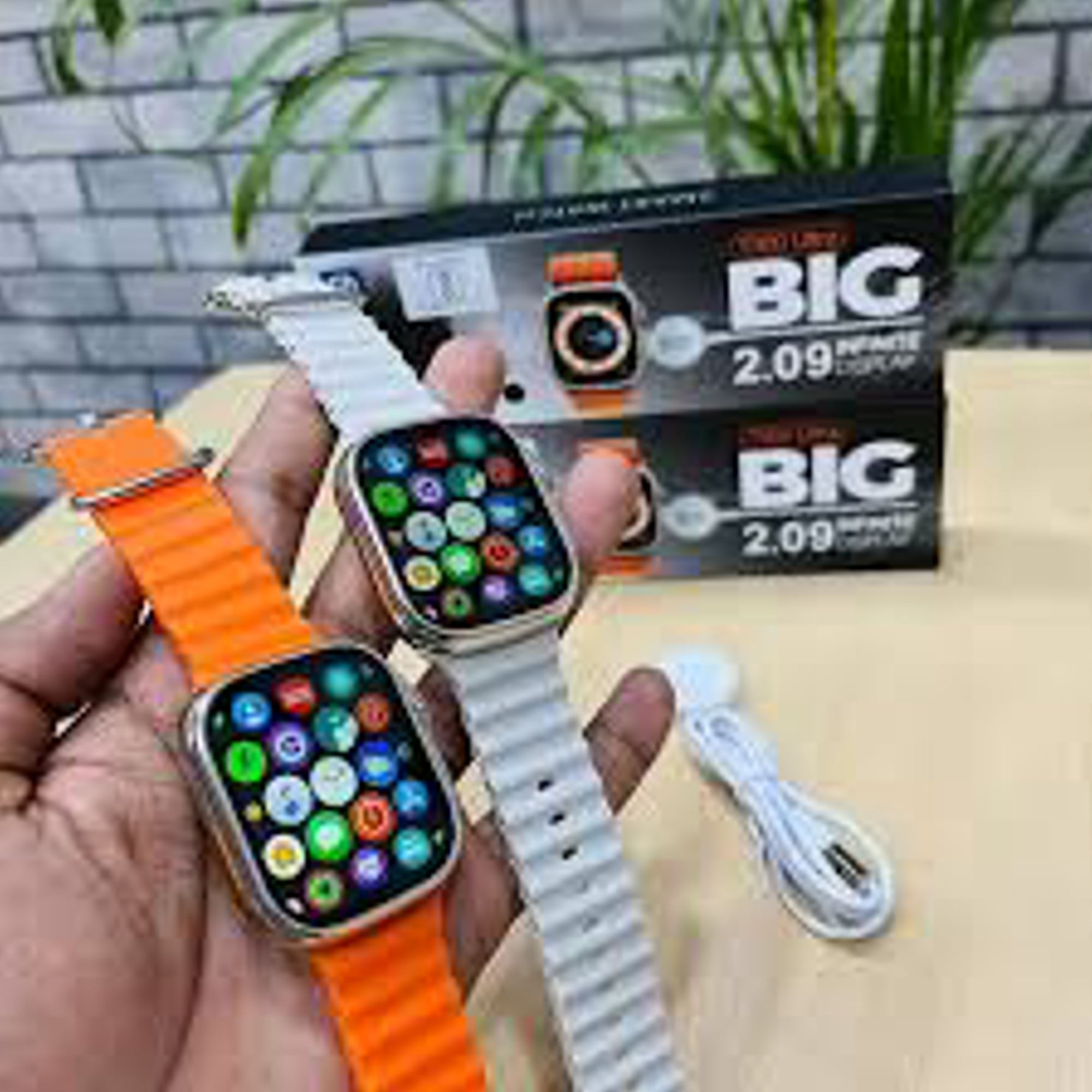 Picture of T900 Ultra Men Smart Watch 2.09" HD Screen Bluetooth Calling Pedometer Heart Rate Blood Pressure Sleep Sports Watch for iPhone & Andriod Phone.