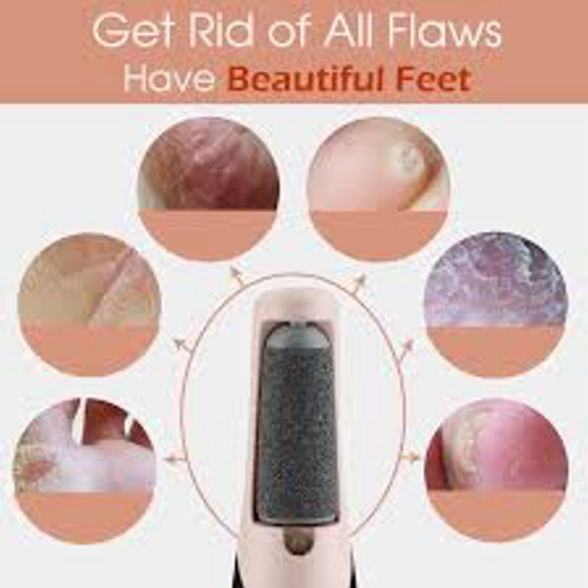 Picture of Manimate Electric Pedicure Tool Pink - Callus Remover Foot File