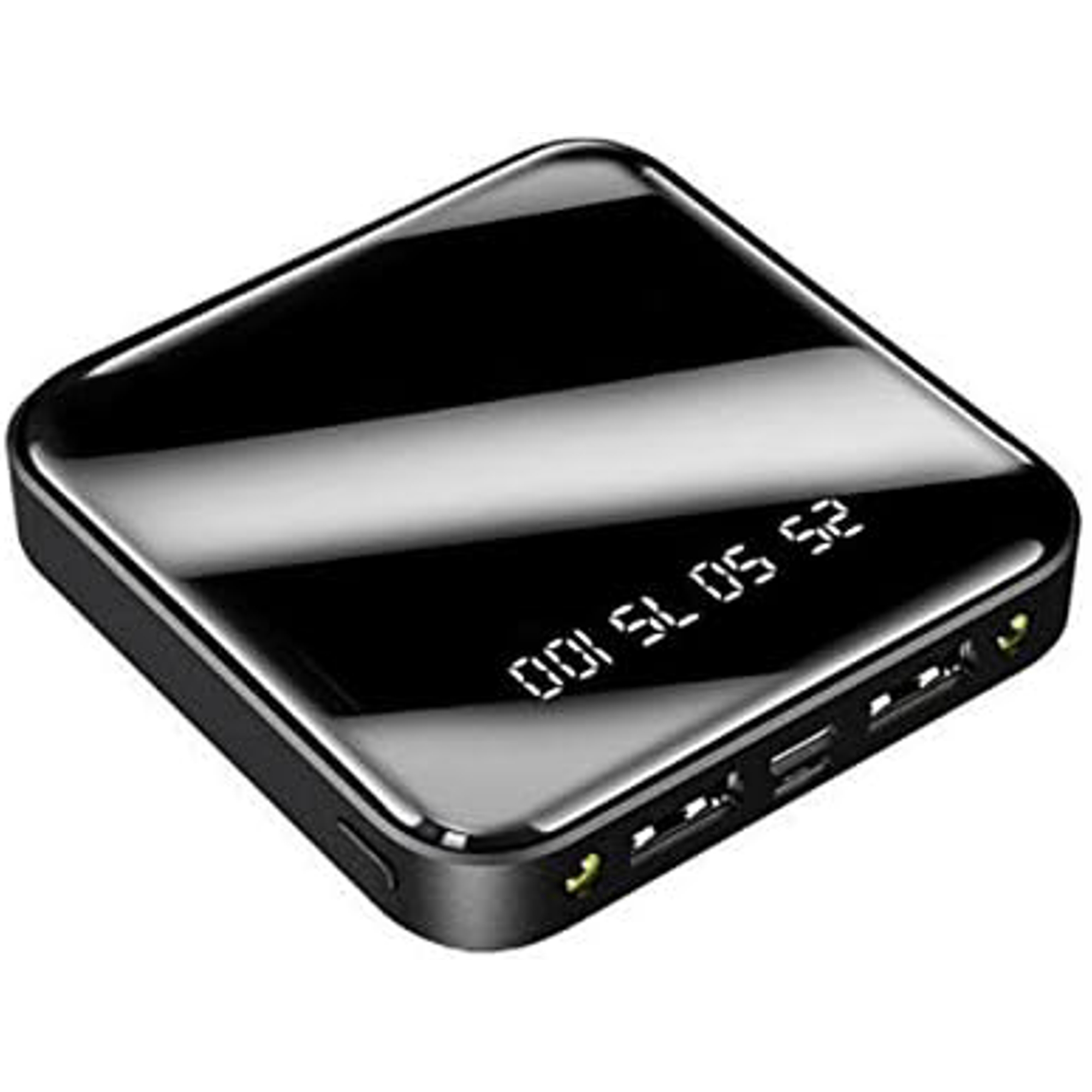 Picture of 20000mAh Mini Power Bank with Built in 4 Cables, Fast Charging, and Flashlight, Portable External Battery for Apple, Micro USB, Type C Devices