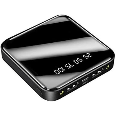 Picture of 20000mAh Mini Power Bank with Built in 4 Cables, Fast Charging, and Flashlight, Portable External Battery for Apple, Micro USB, Type C Devices