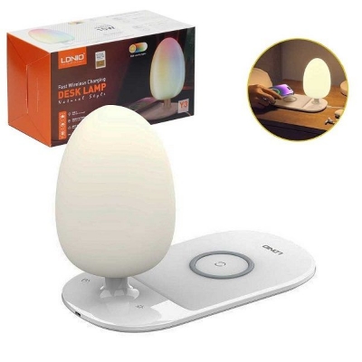 Picture of LDNIO Y3 LED Desk Lamp with Fast Wireless Charging Landscape Night Lamp – White Color - White