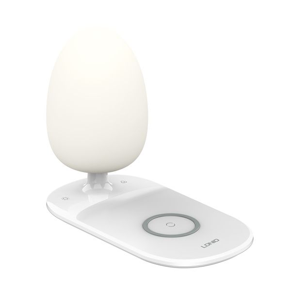 Picture of LDNIO Y3 LED Desk Lamp with Fast Wireless Charging Landscape Night Lamp – White Color - White