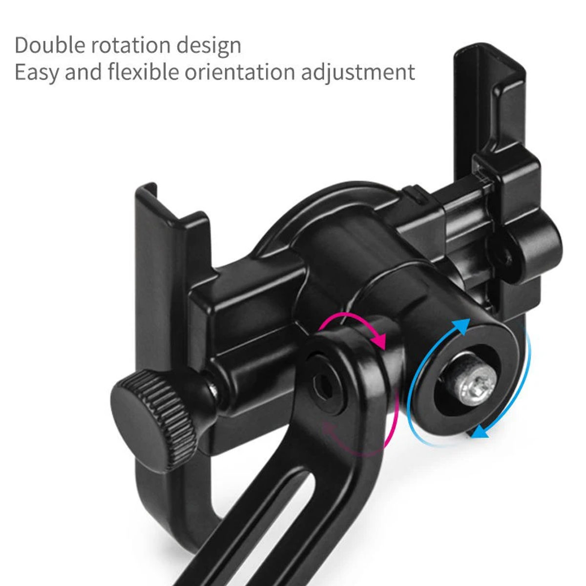 Picture of Aluminum Alloy Adjustable Bike Mobile Phone Holder Full Metal bike Motorcycle Mobile Holder Phone Bracket Mountain Bike Mobile Stand C3