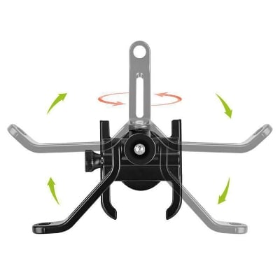Picture of Aluminum Alloy Adjustable Bike Mobile Phone Holder Full Metal bike Motorcycle Mobile Holder Phone Bracket Mountain Bike Mobile Stand C3