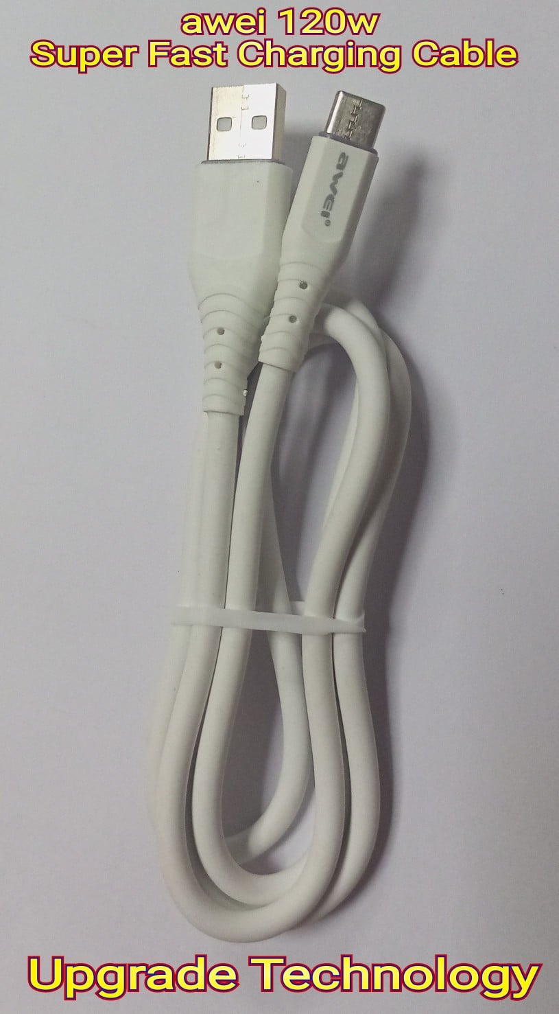 Picture of awei USB Type C 120w Max Super-Fast Charging Cable For all Smart  Phone & Others Device