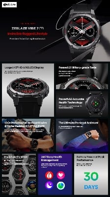 Picture of Zeblaze Vibe 7 Pro Smart Watch AMOLED Display