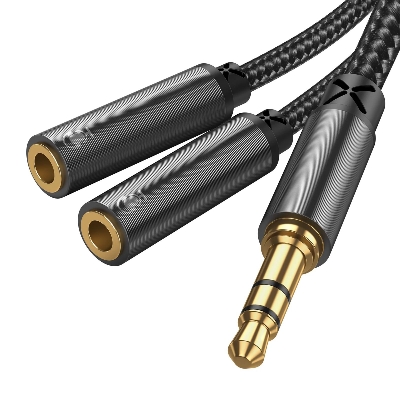 Picture of Joyroom SY-A04 Male To Female Y-Splitter Audio Cable Support Voice Call