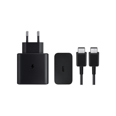 Picture of Samsung 45W 5A USB-C(Original)Power Adapter with Cable ( 1 year replacement warranty) - Black