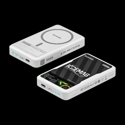 Picture of Shargeek ICEMAG 10000mAh 20W, MagSafe Ice-cooling Transparent Power Bank(6 months replacement warranty) - White