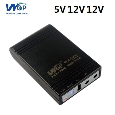 Picture of Mini UPS 5/12/12V upgraded 10,400mah battery (2 years warranty) - Black