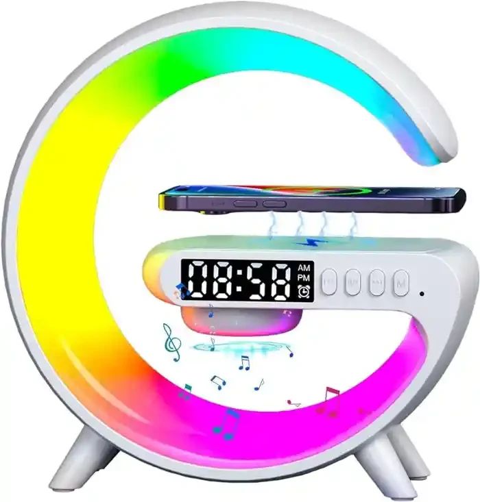 Picture of G63 Atmosphere RGB Light Bluetooth Speaker With Wireless Charging(original 1 year replacement warranty - Multicolor