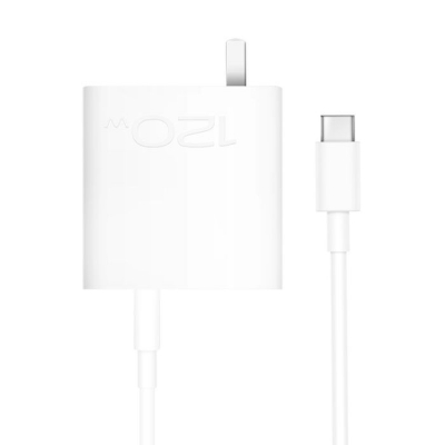 Picture of Vivo iQOO 120W Super FlashCharger with Type C to C charging cable(Original 1year replacement warranty) - White