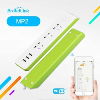 Picture of Broadlink MP2 WiFi Enabled Smart Power Strip With 3 USB Charging Port(2 years replacement warranty) - White