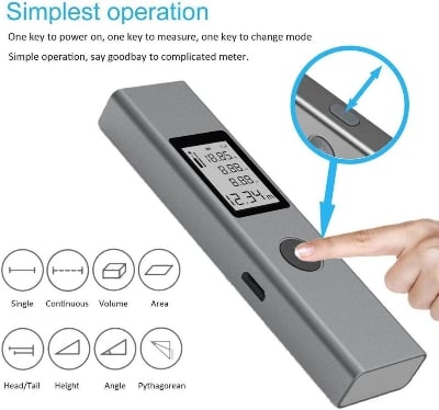 Picture of Xiaomi ATuMan DUKA LS-P Intelligent Digital Laser Rangefinder(1year replacement warranty) - Silver
