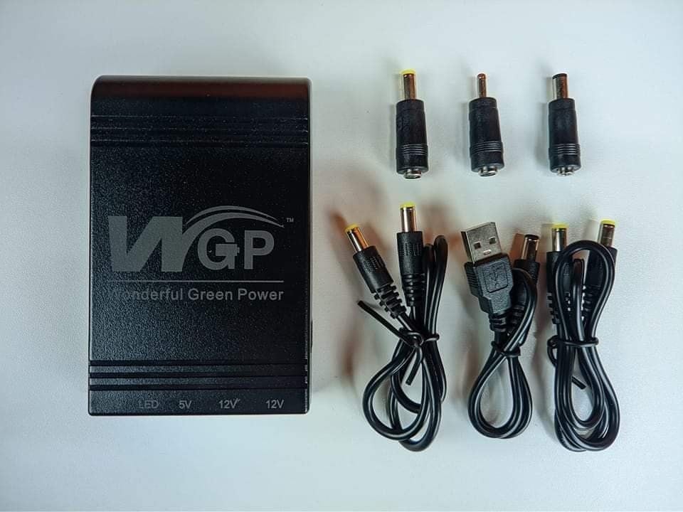 Picture of New Version Wgp mini UPS 10400mAh – 5/12/12V – With 2 Year Warranty - Black