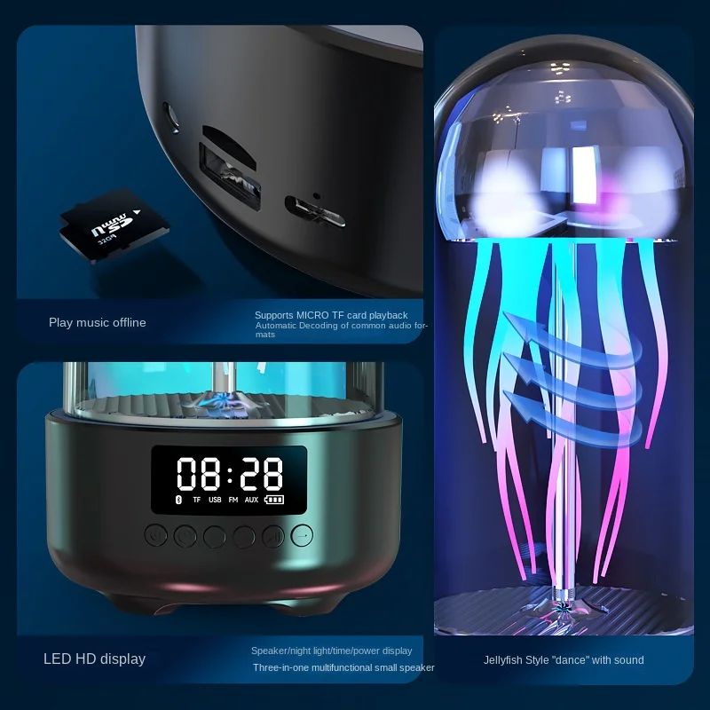 Picture of Jellyfish Bluetooth Wireless Speaker BHSG-02 - Black