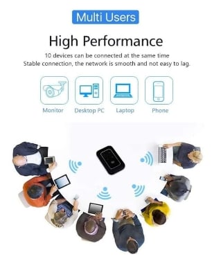 Picture of JioFi 4G LTE-Advanced Mobile Pocket Router
(2 years replacement warranty) - Black