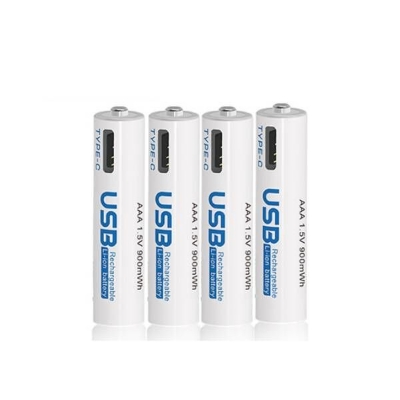 Picture of AiVR USB-C Rechargeable Batteries 4pc AAA 950 mWh(original) - White