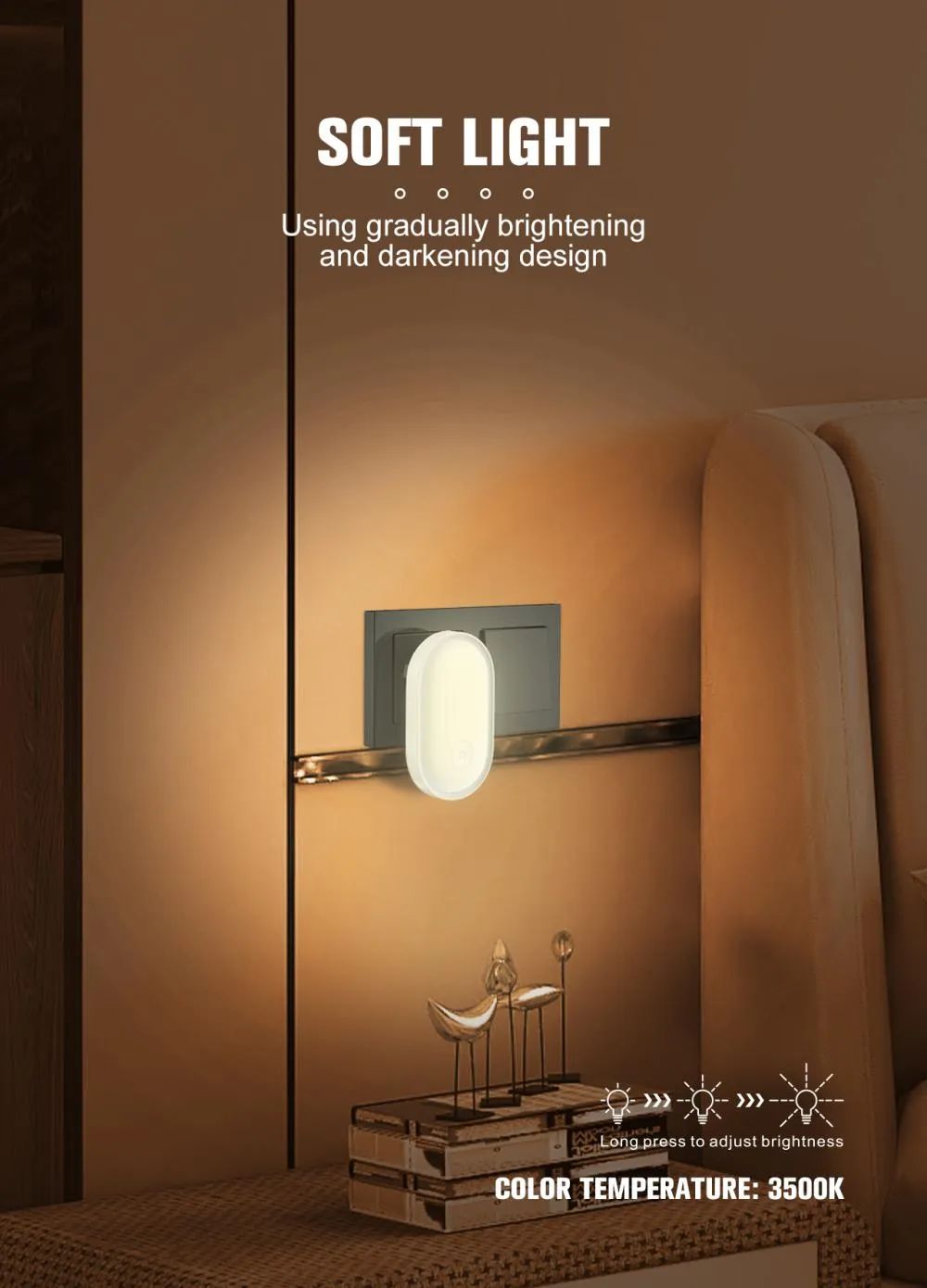 Picture of Ldnio Y2 Intelligent Sensor Night Light(1year replacement warranty) - White