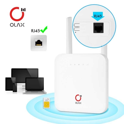 Picture of OLAX AX6 PRO 4G Mini CPE WiFi Router 4000mAh(3 years replacement warranty) - White