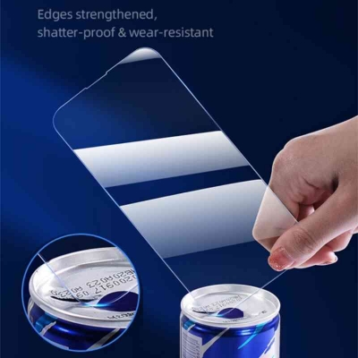 Picture of USAMS US-BH805 Full Screen HD Tempered Glass With Installation Tool For iPhone 14Pro max - Turquoise