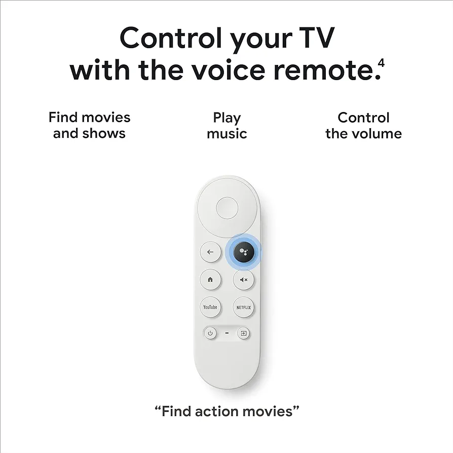 Picture of Google TV With Chromecast (4K And HDR Capable)1 year replacement warranty - White