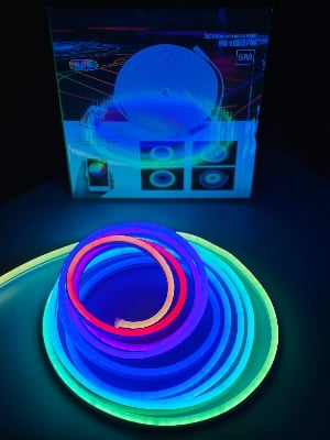 Picture of GearUP NRGB50 5 Meter RGB Neon Light with App & Remote Control(1 year replacement warranty) - Multicolor