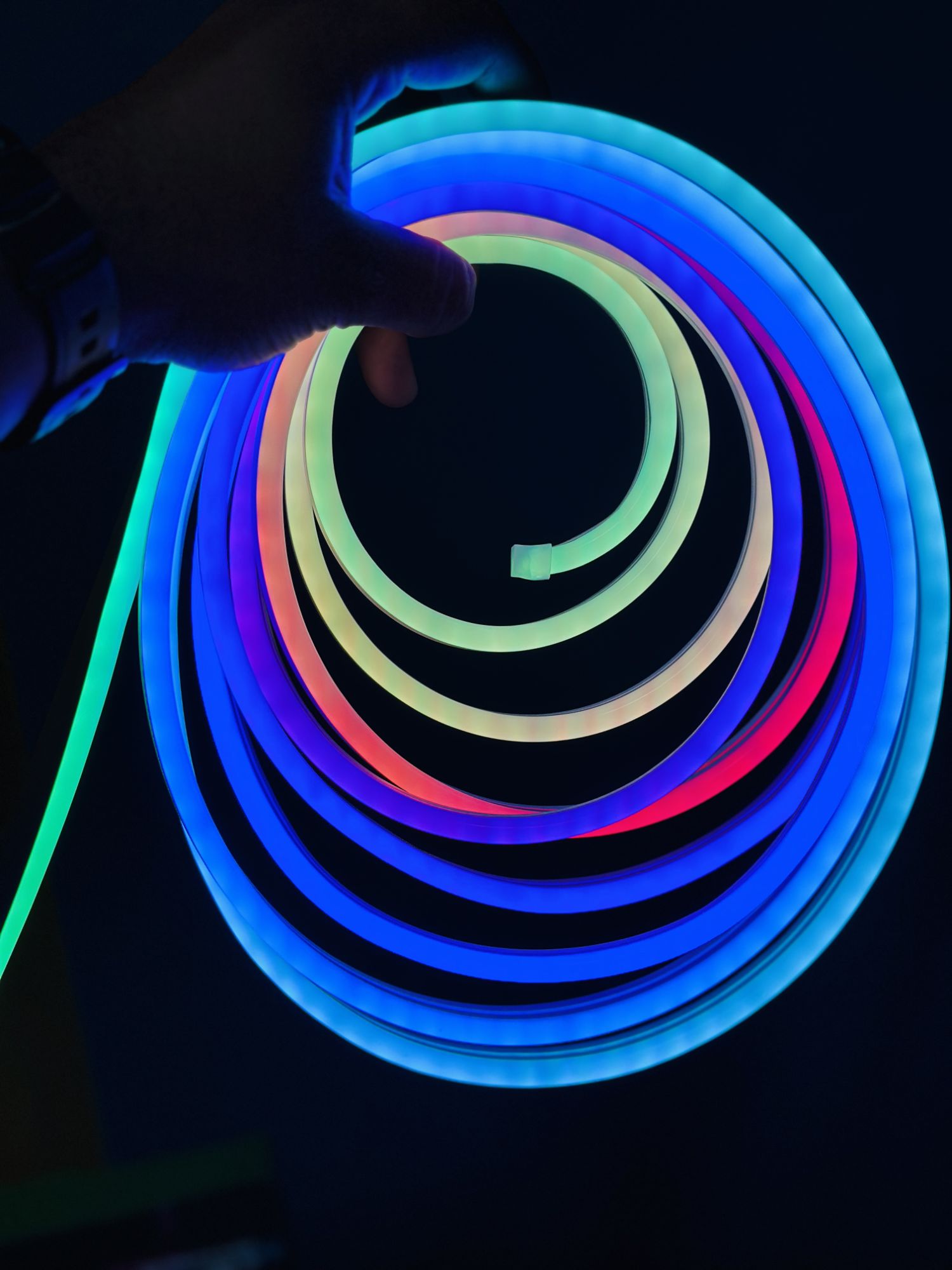 Picture of GearUP NRGB50 5 Meter RGB Neon Light with App & Remote Control(1 year replacement warranty) - Multicolor