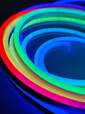 Picture of GearUP NRGB50 5 Meter RGB Neon Light with App & Remote Control(1 year replacement warranty) - Multicolor