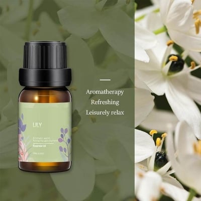 Picture of 6pcs Floral Fragrance Oil Set 10ml Essential Oil for Relaxation & Stress Relief - Multicolor