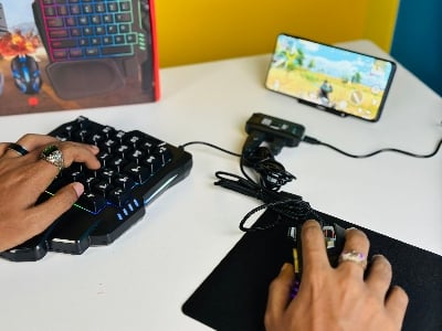 Picture of GearUP K190 Mobile Gaming RGB Keyboard & Mouse Combo(original) - Black