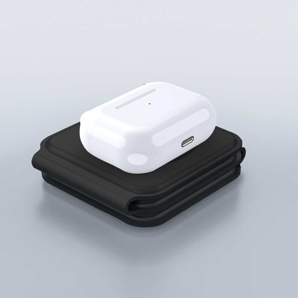 Picture of WiWU Power Air 3 in 1 Magnets 15W Wireless Charger for iWatch iPhone AirPods - White