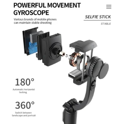 Picture of Q08 Gimbal Stabilizer Bluetooth Remote Control(1 Year replacement warranty - Black