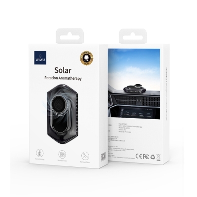 Picture of WIWU Wi-AR002 Solar Car Rotating Aromatherapy Diffuser - Black