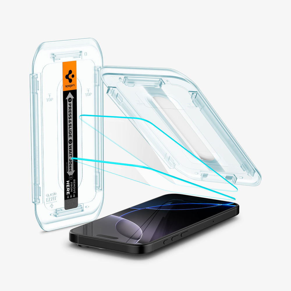 Picture of Spigen GLAS.tR EZ Fit HD Screen Protector for iPhone 15 Pro -2Pack( original) - Multicolor