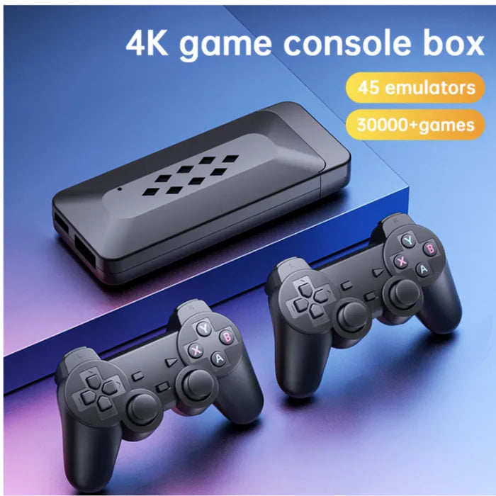 Picture of GEARUP 64G BUILT-IN 20000 GAMES STICK 2 WIRELESS CONTROLLER GAMEPAD 4K HD VIDEO GAME CONSOLE - Black