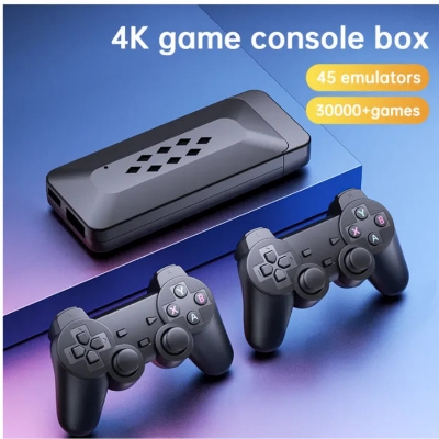 Picture of GEARUP 64G BUILT-IN 20000 GAMES STICK 2 WIRELESS CONTROLLER GAMEPAD 4K HD VIDEO GAME CONSOLE - Black