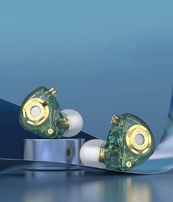 Picture of TRN MT1 Pro Professional Hi-Fi Dynamic Driver In-Ear Monitor Earphone - Green