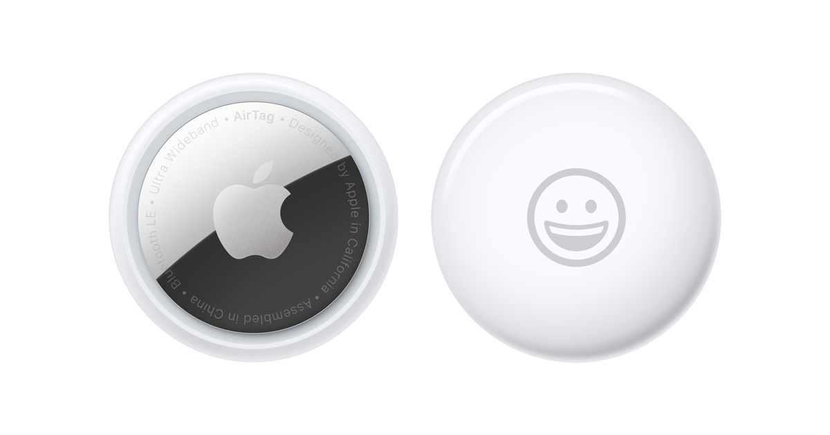 Picture of Apple AirTag Anti Lost Alarm Theft Device (4 Pack) - White