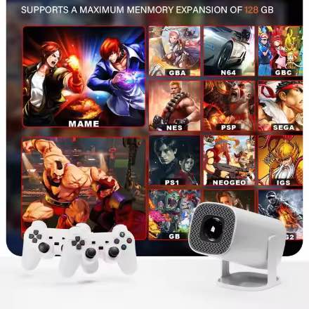 Picture of P30 Max Android 4K Projector + Game Console- Global version(1 year replacement warranty) - White