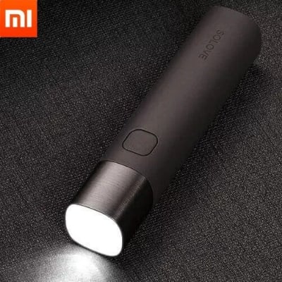 Picture of Xiaomi MI SOLOVE X3S Flashlight Portable LED Torch Light 3000mAh Power Bank - Black