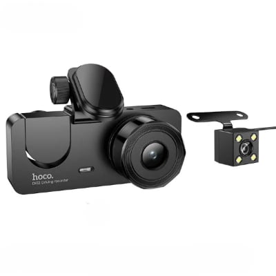 Picture of Hoco D163 3 Cameras Driving Recorder Price In Bangladesh - Black