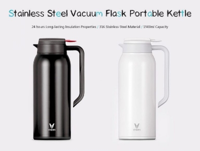 Picture of Xiaomi VIOMI 1.5L Thermo Mug Stainless Steel Vacuum Flask 24 Hours - White