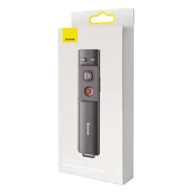 Picture of Baseus BS-OH085 Wireless Laser Pointer Presentation Slides Presenter Real-Time Translate Device Projector Pen - Black