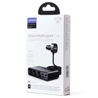 Picture of JOYROOM JR-CL06 154W Multi-Port Car Cigarette Lighter Car Charger - Black