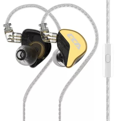 Picture of CCA CRA+ 10MM PATENTED ULTRA-THIN DIAPHRAGM DYNAMIC DRIVER IEMS - Yellow