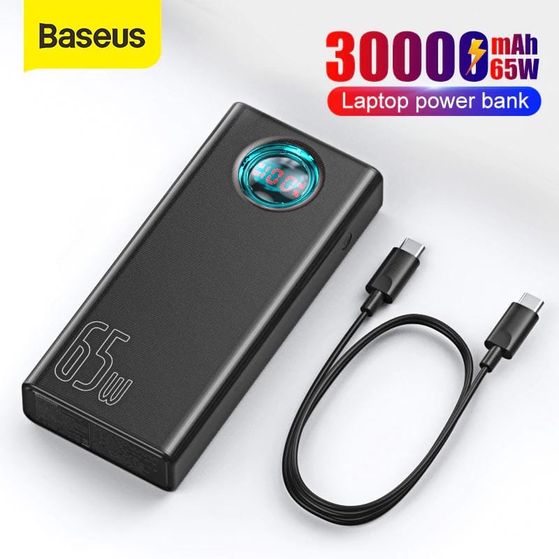 Picture of Baseus 65W Amblight 30000mAh Power Bank ( 1 year replacement warranty) - Black