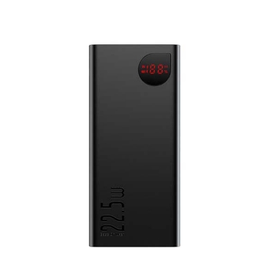 Picture of Baseus Adaman 22.5W Metal Digital Display Quick Charge Power Bank 10000mAh ( 1 year replacement warranty) - Black