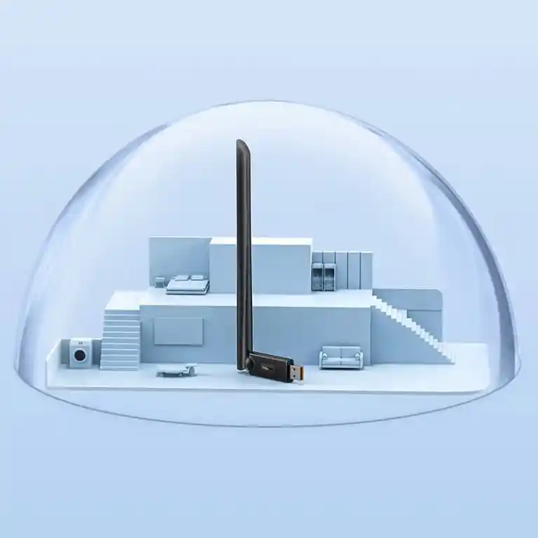 Picture of Baseus 150Mbps FastJoy Series WIFI Adapter With External Antenna – B01317600111-00 - Black